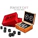 Whiskey Stones Gift Set-10oz Scotch Glasses Whiskey Set-Best-Bourbon Gift for Personalized Men's Alcohol Gift sets - Whiskey Gift set with Whisky Stones-Chills Perfectly with Cool Dice Whiskey Rocks