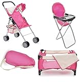 fash n kolor Exquisite Buggy Pink and Off-White