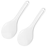 2PCS Plastic Rice Serving Spoon White Non-Stick