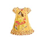 Disney Store Belle Princess Beauty & the Beast Nightshirt Nightgown Girls Yellow