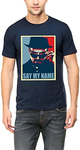 Nalaayak Men's Round Neck Half Sleeve Cotton T-Shirt | Say My Name