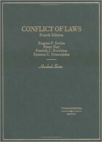 Conflict Of Laws Hornbook Series And Other Textbooks Hay Peter Borchers Patrick J Symeonides Symeon C Scoles Eugene F 9780314146458 Amazon Com Books