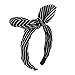 Carede Wired bow Headband With Polka Dot Style and Stripe Pattern Bowknot Plastic Headband for Women and Girls