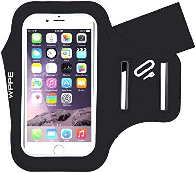 Armband, WPPE Lycra Running+, Soft Armband for iPhone Samsung LG up to 5.5 Inch, Perfect for Running Popular Sports, Black