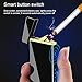 Dual Arc Plasma Lighter USB Rechargeable Atomic Lighter Windproof Flameless Electric Lighter for Cigar,Cigarette,Pipe,Update Touch Ignition Switch (Black ice-01)