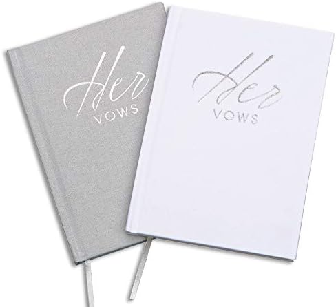 Parents of The Bride Gift Keepsake – 2 Book Set, Mom & Dad – Linen Hardcover – Bonus Wedding Day Cards – Journal, Booklet - Bridal Shower – Future Mrs - Size 5.125" x 7.25" - Color Black & Grey