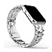 Seinit Stainless Steel Watch Band Replacement Strap Compatible with Apple Watch Series 6/5/4/3/2/1 40mm/38mm, Silver