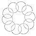 Expandable Wire Blank Bangle Bracelet for DIY Jewelry Making Pack of 10pcs,2.5 inch