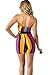 Adogirl Womens Sexy 2 Piece Outfits Bodycon Stripe Print Sleeveless Tube Top and Hot Shorts Set Romper