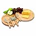 TOSCANA - a Picnic Time brand Circo Cheese Board and Knife Set - Charcuterie Board Set - Wood Cutting Board, (Parawood)