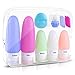 Travel Bottles , Wedama Leakproof Silicone Travel Containers with 5 Pcs TSA Approved Squeezable 3/1.25oz Travel Bottles & Accessories for Cosmetic Shampoo Conditioner Lotion Soap Liquids Toiletries