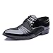 Blivener Men's Pointed Toe Pleather Dress Shoes Casual Oxford