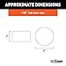 CURT 23198 1.98-Inch Trailer Wheel Bearing Protector Dust Covers, 2-Pack