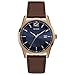 Guess Perry Mens Analog Japanese Quartz Watch with Leather Bracelet W1186G3