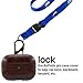 AirPods Pro Case Leather, Vermo Airpod Pro Case Leather Cover with Keychain, Protective Shockproof Cases for Apple Airpods Pro 2019 Charging Case (D Brown)