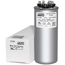 60 + 5 x 370/440 VAC Round Dual Run Capacitor by Jard