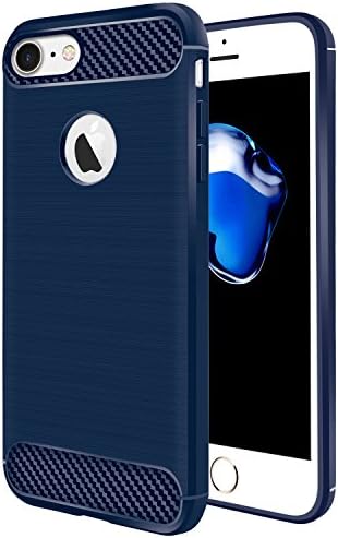 iPhone 7 Case, Coocolor Stylish Silicone Slim Protective Heavy Duty Protection Shock Absorbing TPU Corner Cushion Design for Apple iPhone 7-Blue