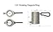Aluminum Metal 1.25” Silver Rotating Flag Mounting Rings 1-1/4