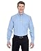 UltraClub Men's Classic Wrinkle-Resistant Long-Sleeve Oxford L LIGHT BLUE