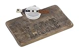 Mud Pie 4751066 Lake Paddle Serving Board Set, Brown