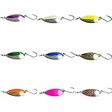 Prime Lures Casting Fishing Spoons 5 Pack. Two Sizes 2/5oz, 5/8oz. Slays Salmon, Steelhead, Bass, Trout. Great Action