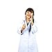 NATURAL UNIFORMS Childrens Lab Coat--Halloween Costumes--Soft Fabric White, 8-10