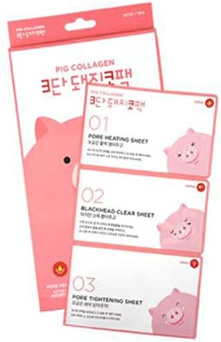 "Us Factory Pig Pack X5 / Pore / Keratin / Skin / Sebum / Removal / Management / 3 Step / Blackhead / Waste / Calm / Care "