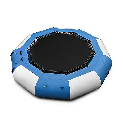OUKANING Inflated Water Bouncer, Pool Trampoline Bungee Exercise Aerobic Sport Inflatable Max Jumping Kid Large Bounce Houses for Kids Toddlers Outdoor Jumper 400KG - US Shipping
