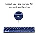 Olsa Tools Magnetic Socket Holder | 3/8-inch Drive | Metric | Blue | Holds 30 Sockets | Professional Quality Tools Organizer