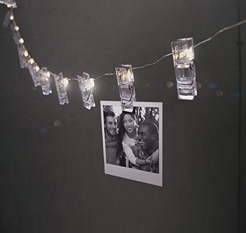 image for Boston Warehouse 10ft Light Strand with Photo Clips, 30 lights & Clips