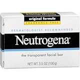 Neutrogena Original Formula Fragrance Free Transparent Facial Bar 3.5 oz (Pack of 6)