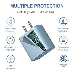 2-Pack USB C Wall Charger iPhone Charger Block Wall