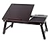 Sofia + Sam Multi Tasking Laptop Bed Tray | Lap Desk Supports Laptops Up to 18 Inches (Walnut)