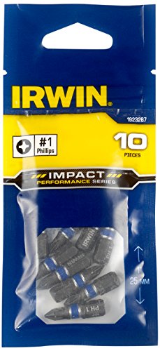 Click Here to See More Images Irwin 1923321 Impact Screwdriver Bits PH2 25mm Pack of 20