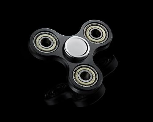 SMRT Aluminum BLACK Tri spinner Fidget Toy ADHD Autism Hyrbid Ceramic bearing