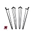 29 Inch Hairpin Legs (Carbon Grey, Three-Rod)- Super Industrial Strength- 1/2 Inch Steel- Mid Century Modern - Set of 4 Table Legs