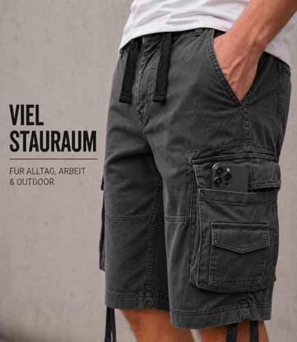Vintage Short Gr:- L, Farbe:-Oliv