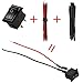 Sntieecr 12 Set DC Motors Kit, Mini Hobby Motor Rectangular Electric 3V 15000RPM with AA Battery Holder Case, Motor Bracket, Rocker Switch and Electronic Wires for DIY Toys and Science Projects
