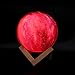 BigButer 3D Moon Light Lamp, 16 Colors 3D Galaxy Moon Lamp with Stand, USB Charging, Remote & Touch Control Room Decor for Birthday Party Gifts