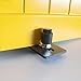 ZEKOO Barn Door Floor Guide,Flush Design Bottom Flat Floor Guide,Adjustable Wall Mount Stay Roller Black Barn Door Stopper for Pocket Closet Barn Doors