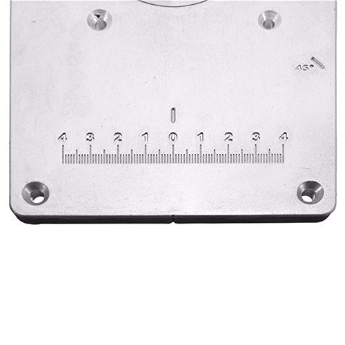 Router Table Insert Plate, Aluminum Router Table Insert Plate Woodworking Tool 235mm x 120mm x 8mm