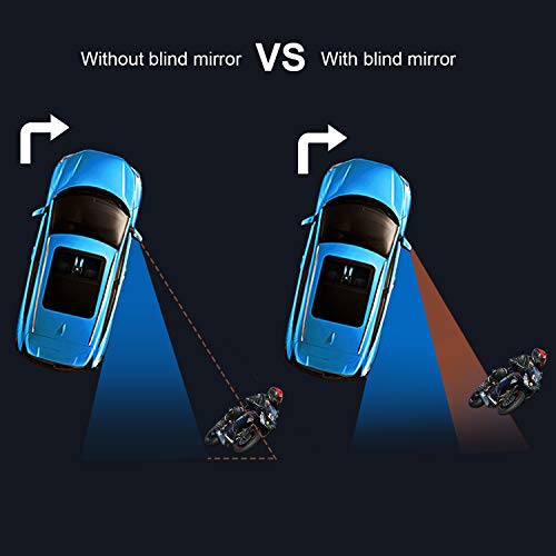 Kribin 4 Pack Blind Spot Mirror, 2" Round HD Glass Frameless Convex Rear View Blind Spot Mirror Stick On with 360° Rotation Adjustable for SUV Car Auto