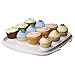 Sistema Bake IT Collection Cake and Cupcake Carrier, Clear/White