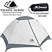 2 Person Backpacking Tent with Footprint - Lightweight Yosemite Two Man 3 Season, Waterproof, Ultra Compact 2p Freestanding Backpack Tents for Camping and Hiking by Hyke & Byke (White)