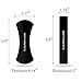 Fixate Gel Pads Flourish Lama Sticky Gel Pad Nano Rubber Powerful Strong Amazing Anti-Slip Sticker for Mobile Phone Holder Washable Reusable Sailor Sticker (Black)