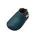 SAYOYO Baby Soft Sole Prewalkers Skid-Resistant Baby Toddler Shoes Cowhide Shoes (12-18 Months, Darkcyan)