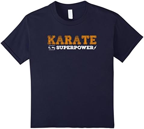unisex-child Karate is My Superpower Martial Arts T-Shirt 6 Navy
