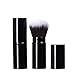 Aguder Soft Nylon Fiber Bristles Retractable Makeup Brush, Black