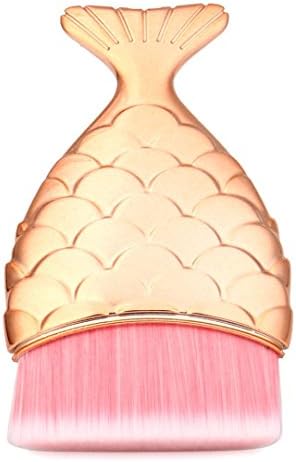 Mermaid Fish Scale Makeup Fishtail Bottom Powder Blusher Cosmetic Brush