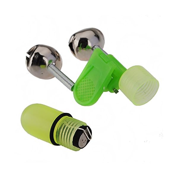 New-Brand-Fishing-Rod-Tip-LED-Light-Clip-Twin-Bells-Bite-Alarm-by-Fish-MasterZ